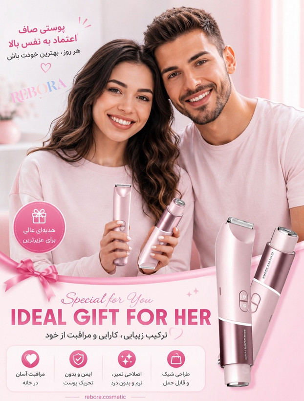 شیور دوکاره شیگلم SHEGLAM مدل 2 in 1 اورجینال