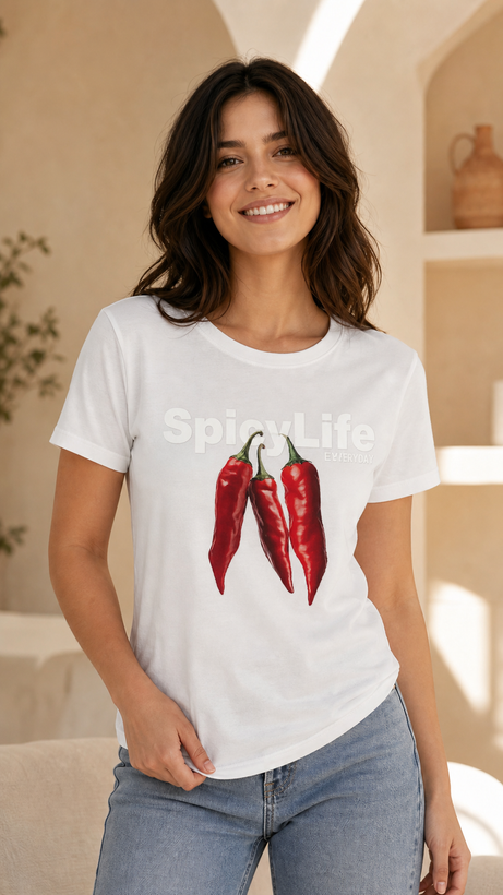 تیشرت سفید طرحدار؛ استایل تابستونی و خاص