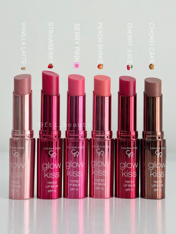 تینت لب گلدن رز مدل Glow Kiss با SPF 15