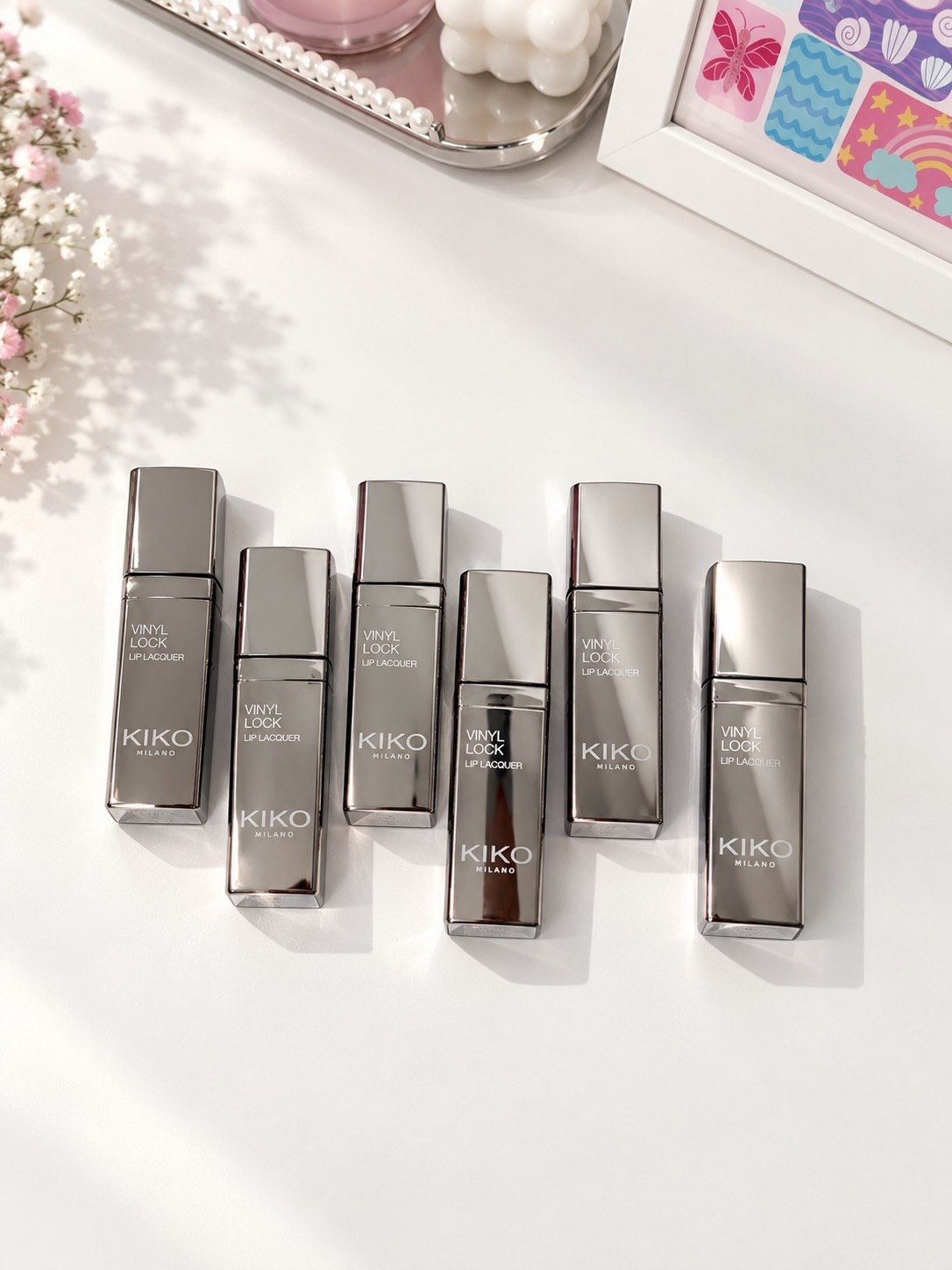 رژ لب جامد کیکو میلانو مدل Vinyl Lock Lip Lacquer