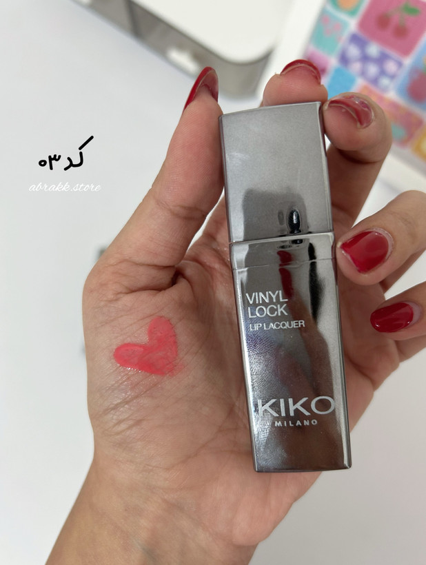 رژ لب جامد کیکو میلانو مدل Vinyl Lock Lip Lacquer